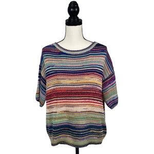 Anthropologie Knit Striped Sweater Top